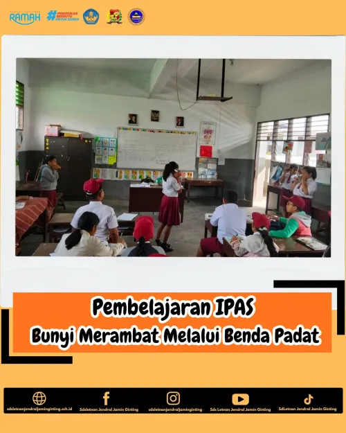 Pembelajaran IPAS (Bunyi Merambat Melalui Benda Padat)
